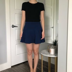 F21 Blue A-Line Skirt